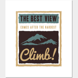 The hardest climb Posters and Art